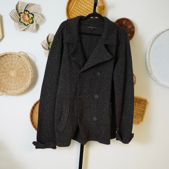 John Varvatos Long Sleeve Wool Sweater Peacoat men’s  Size XL - Picture 1 of 6
